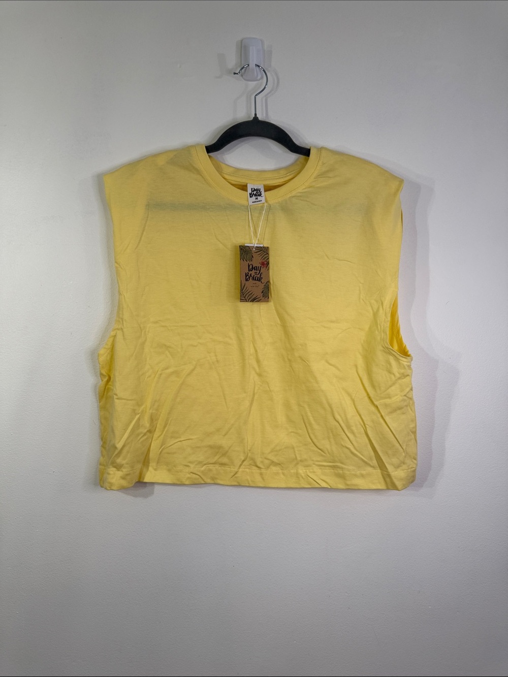 NWT Day Break Oversized Butter Yellow Tank